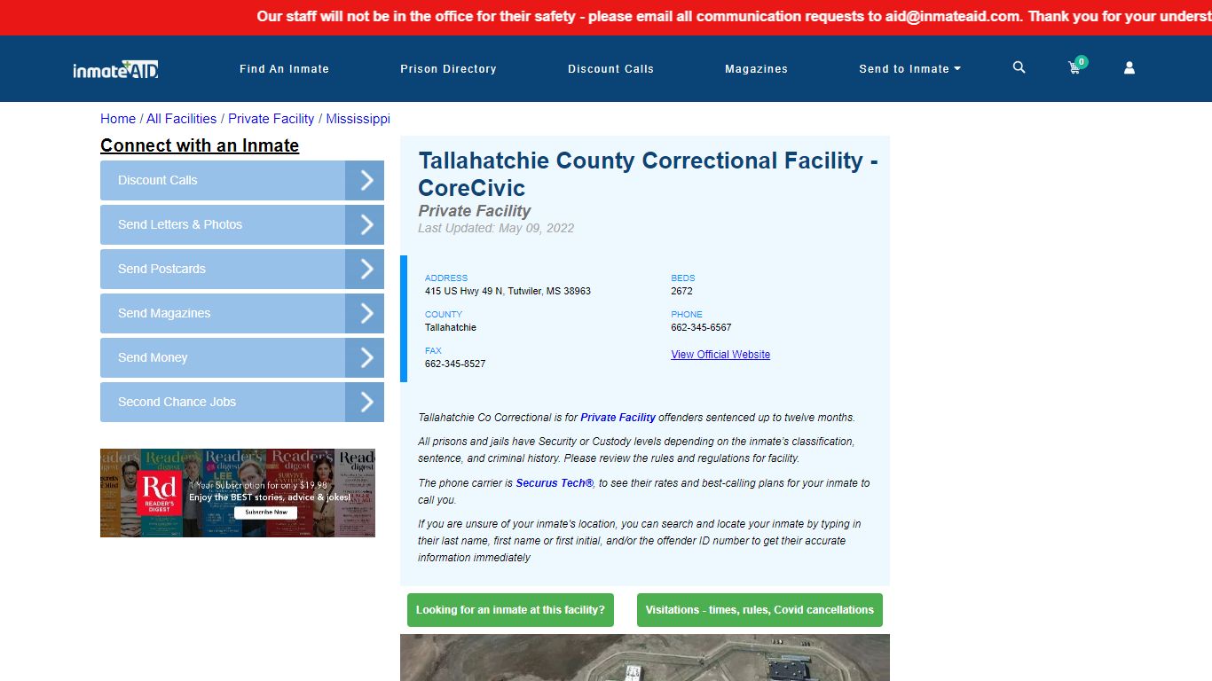 Tallahatchie County Correctional Facility - CoreCivic ...